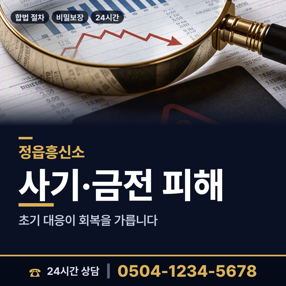 정읍 고부면 온라인사기조사 상담 안내